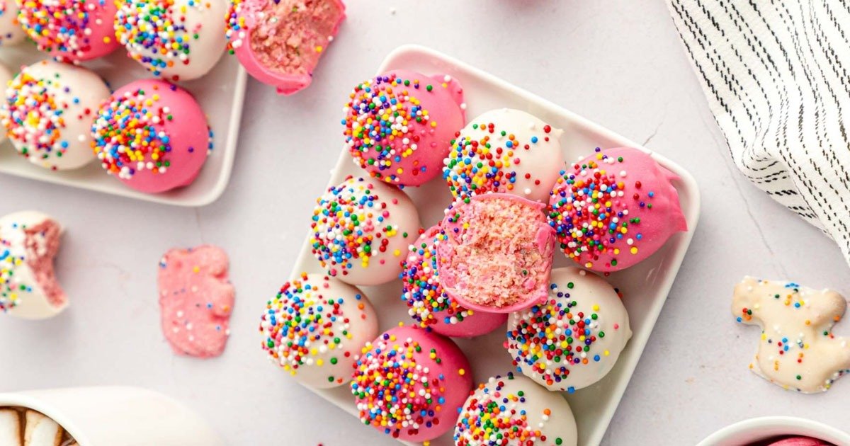 Circus animal cookie truffles