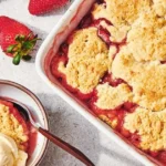 Strawberry Rhubarb Cobbler