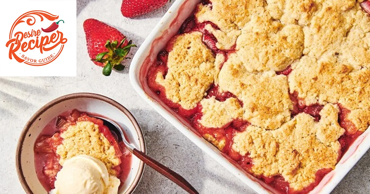 Strawberry Rhubarb Cobbler