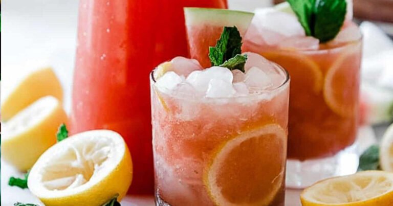 Watermelon Mint Lemonade Recipe